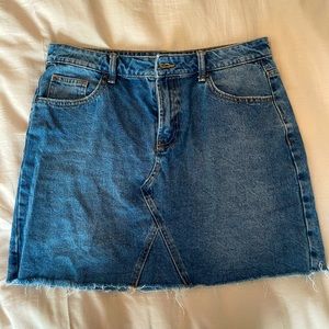 Primark High-Rise Straight Denim Skirt